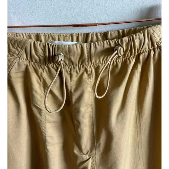 Avec Les Filles Womens Anthropologie Drawstring Cargo Baggy Pants Khaki Tan Sz L - Picture 5 of 15